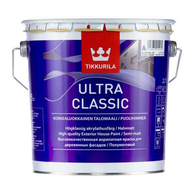 Краска в/д фасадная Tikkurila Ultra Classic А (2,7 л)