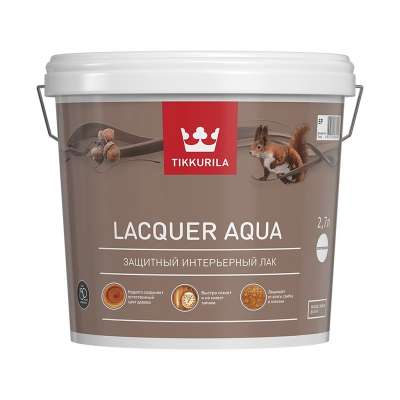 Лак водоразбавляемый Tikkurila Euro Lacquer Aqua матовый (2,7 л)
