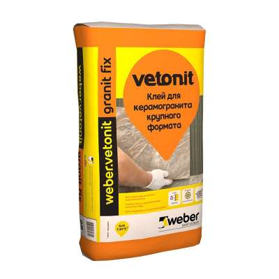 Клей для керамогранита Weber Vetonit Granit Fix, 25 кг
