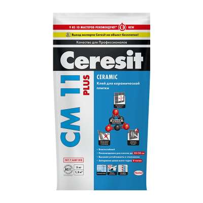 Клей для плитки Ceresit CM 11 Plus , 5 кг