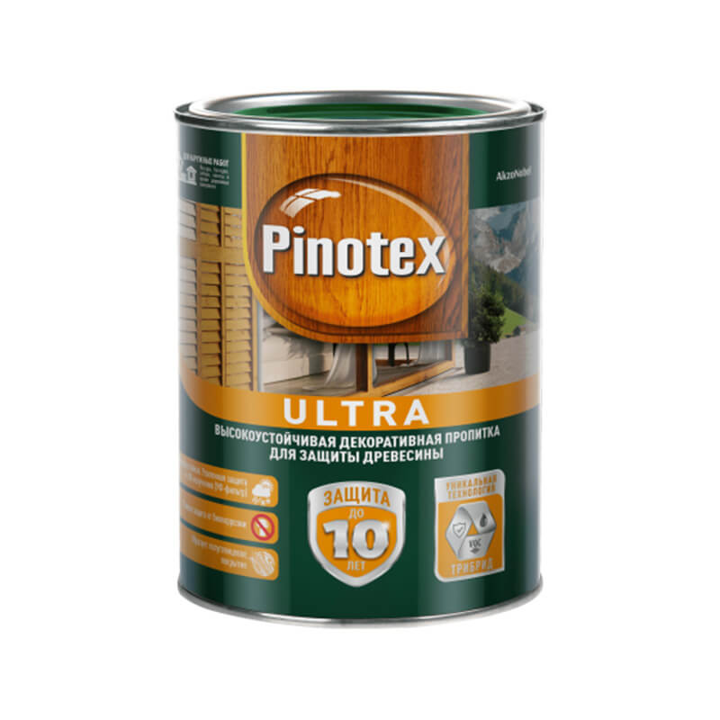 Антисептик для дерева Pinotex Ultra Бесцветный (1 л)