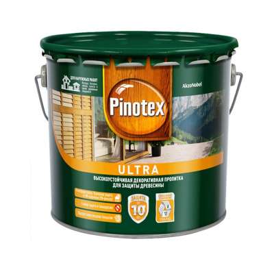 Антисептик для дерева Pinotex Ultra Бесцветный (2,7 л)