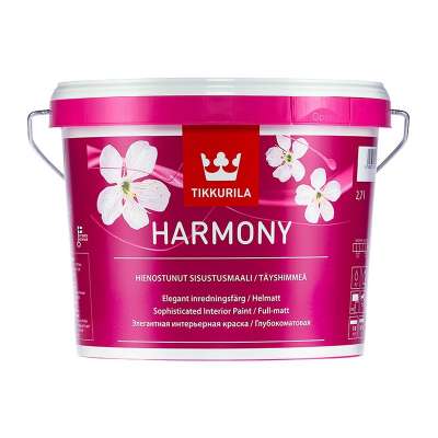 Краска в/д для стен и потолков Tikkurila HARMONY А акрилатная (2,7 л)