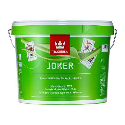 Краска в/д интерьерная Tikkurila JOKER A гипоаллергенная (9 л)