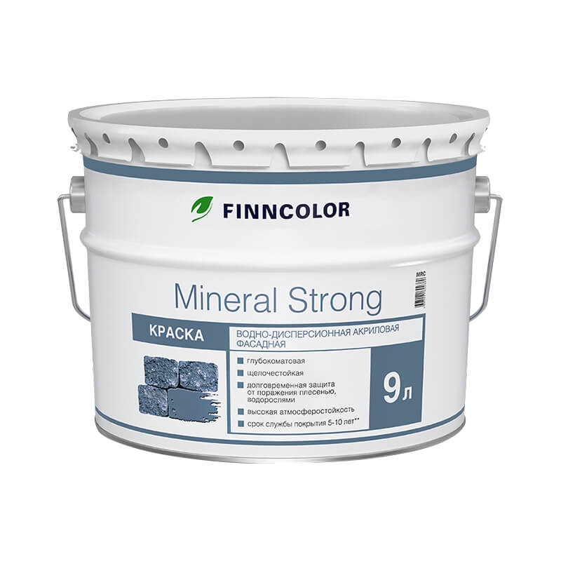 Краска в/д фасадная Finncolor Mineral strong MRA (9 л)