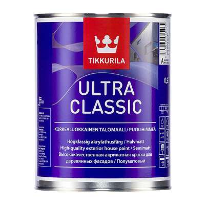 Краска в/д фасадная Tikkurila Ultra Classic А (0,9 л)