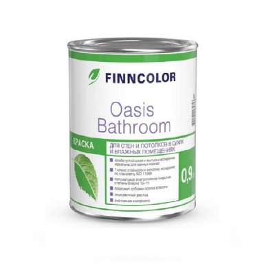 Краска для стен и потолков Finncolor Oasis Bathroom база С п/мат (0,9 л)