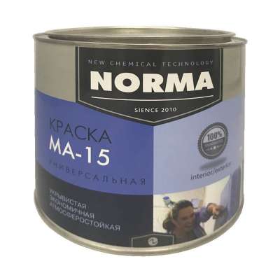 Краска масляная Novocolor МА-15 ГОСТ-71 коричневая (2 кг)