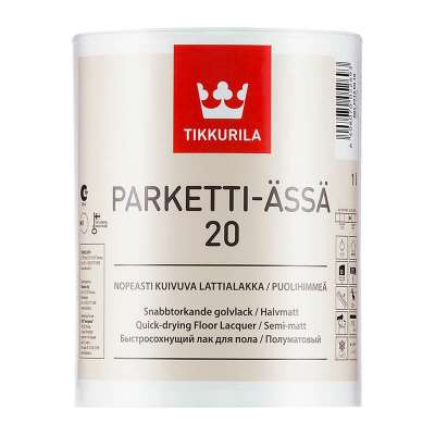 Лак для пола Tikkurila Parketti-Assa 20 полуматовый (1 л)