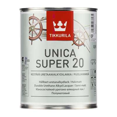 Лак универсальный Tikkurila Unica Super 20 EP полуматовый (0,9 л)