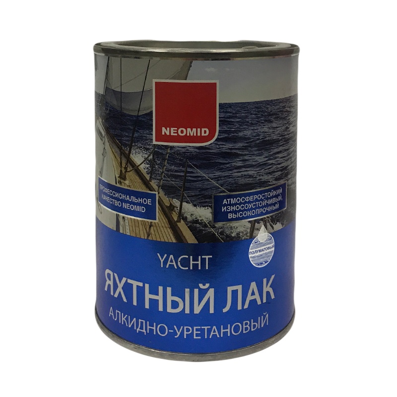 Лак яхтный Neomid Yacht алкидно-уретановый полуматовый (0,75 л)
