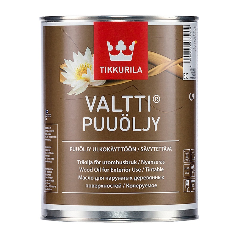 Масло алкидное для дерева Tikkurila Valtti Puuoljy EC (0,9 л)