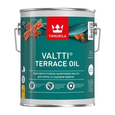 Масло для террас Tikkurila Valtti TERRACE OIL EC (2,7 л)